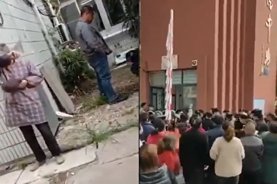 微视频｜江苏启东市吕四中学一名高中生倒地后死亡 家属痛哭