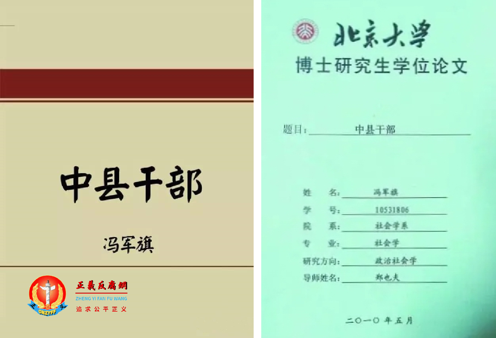 北京大学博士研究生学位论文，题目《中县干部》.png