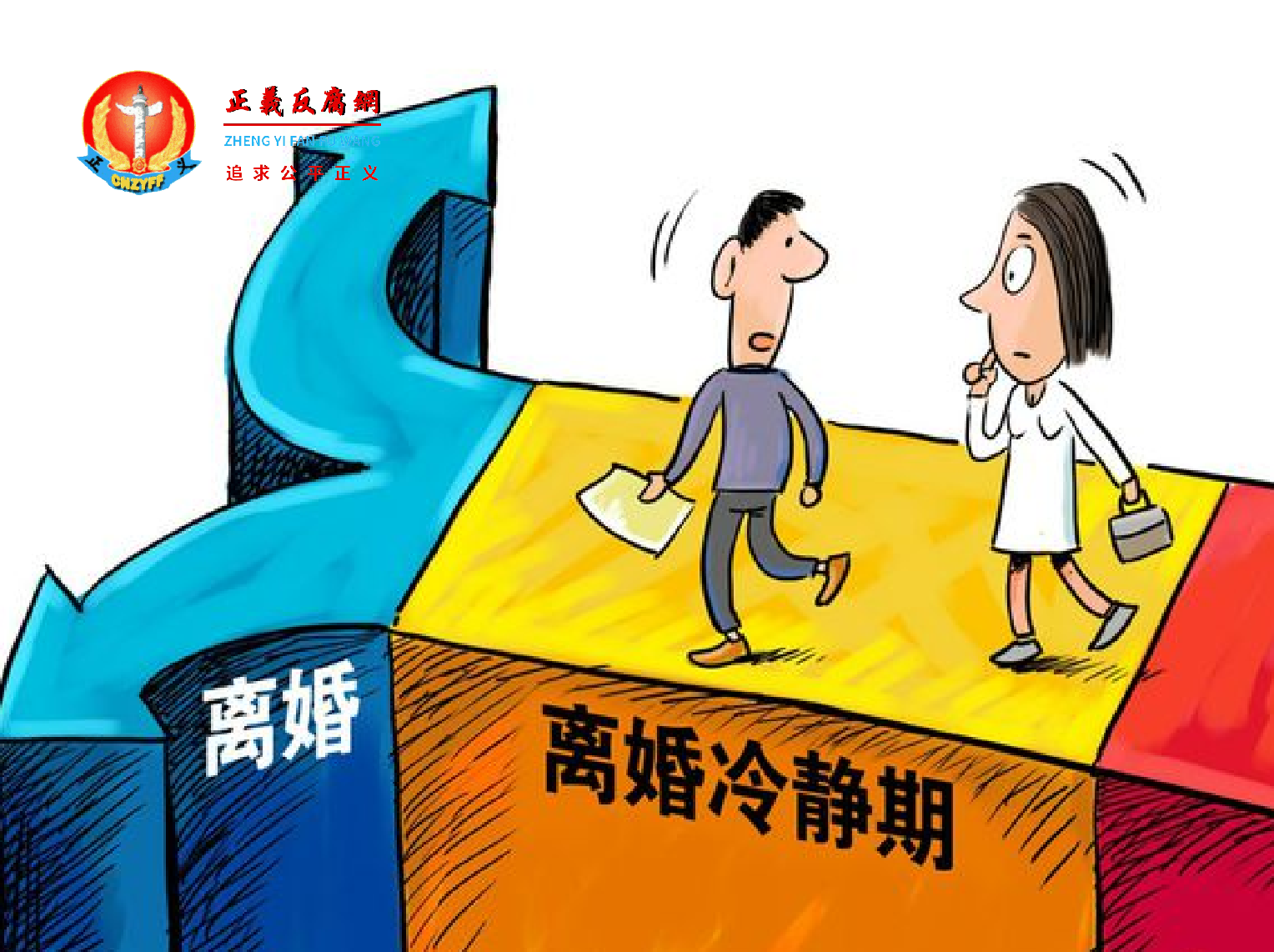 一对夫妻闹离婚，“离婚冷静期”。.png